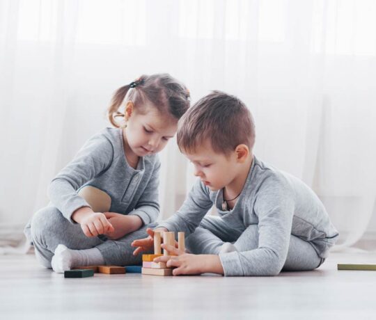 kids playing on the floor