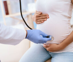 pregnant examined by doctor