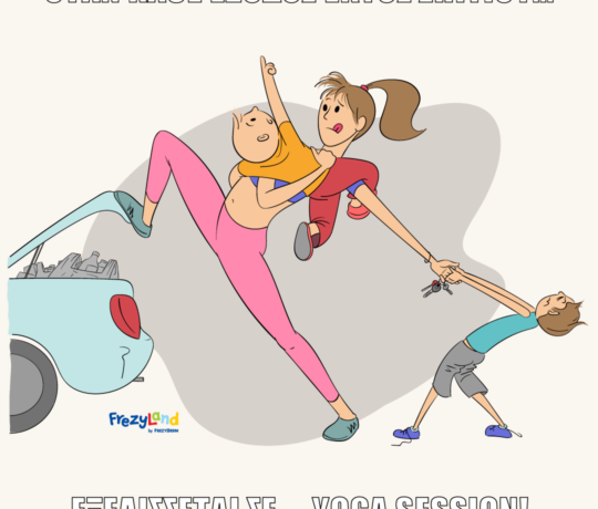 Όταν κάθε έξοδος εκτός σπιτιού εξελίσσεται… σε yoga session!