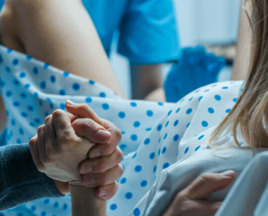 woman giving birth