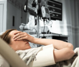 woman in hospital