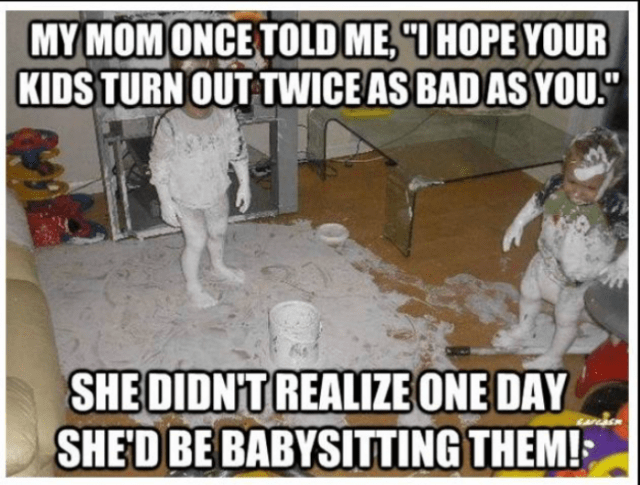 grandmother & toddlers meme