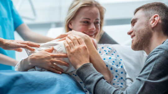 giving birth