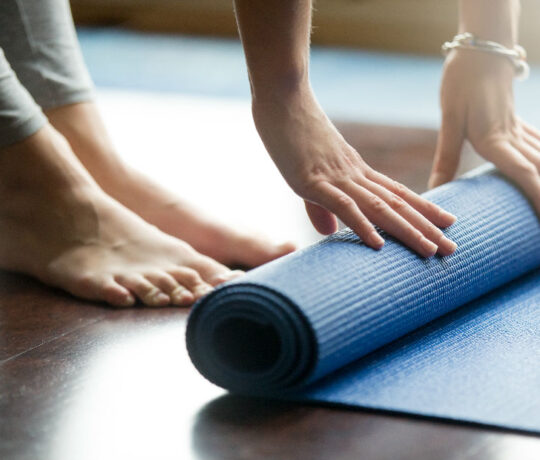 rolling yoga mat