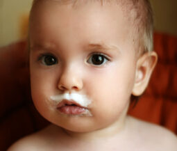 baby milk moustache