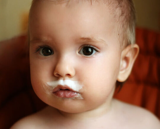baby milk moustache