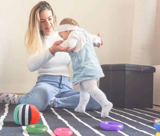 toddler trying to learn to walk