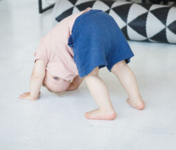 baby doing handstand