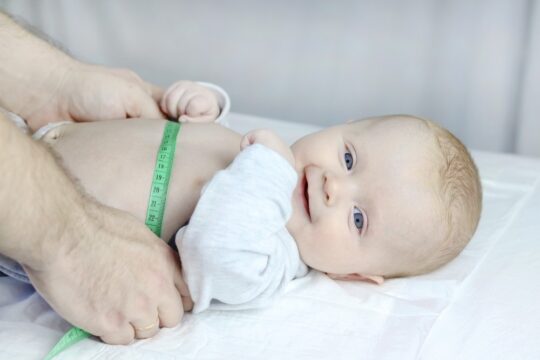 measuring baby