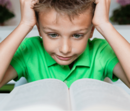 kid studying