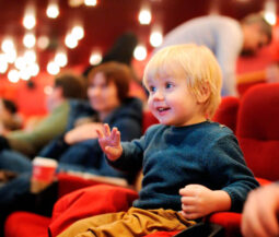 kid watching theater