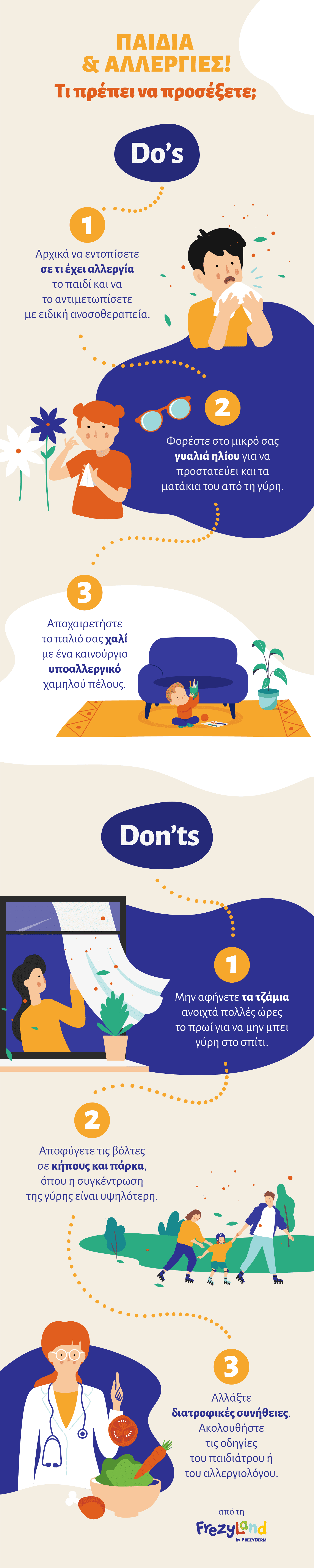 infographic about kids allergies 