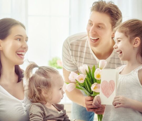 family members laughing