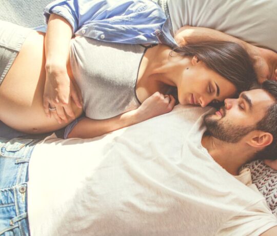 happy couple expecting baby