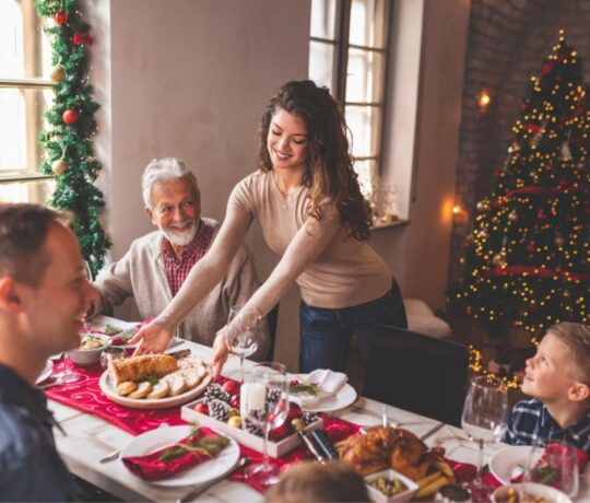 xmas table