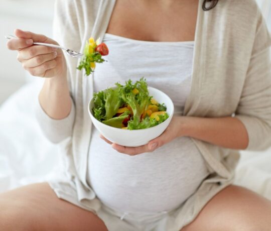 pregnant with salad