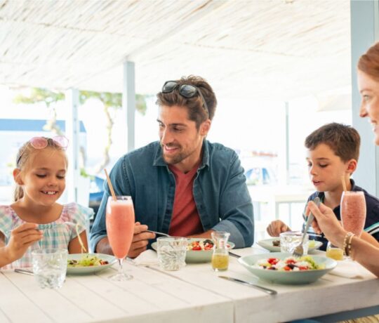 family eating