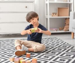 autistic kid playing