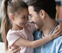 dad with daughter